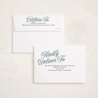 This is a forest petite holiday cards with standard by Jackie Crawford called durham printing on recycled smooth signature in petite