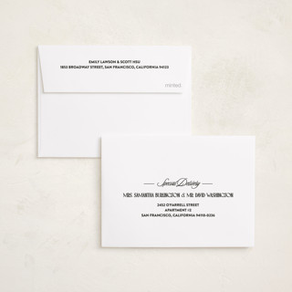 This is a lemon petite holiday cards with standard by Jenna Holcomb called bright and cheery printing on recycled smooth signature in petite