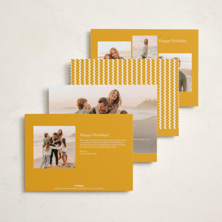 This is a snow petite holiday cards with standard by Robert and Stella called pretty please printing on recycled smooth signature in petite