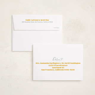 This is a snow petite holiday cards with standard by Robert and Stella called pretty please printing on recycled smooth signature in petite