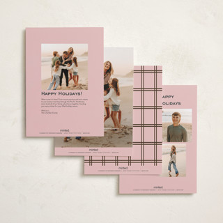 This is a candy petite holiday cards with standard by Megan Davis called basque printing on recycled smooth signature in petite