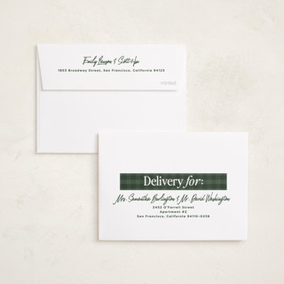 This is a snowball petite holiday cards with standard by Erin L. Wilson called wonderfully crazy printing on recycled smooth signature in petite