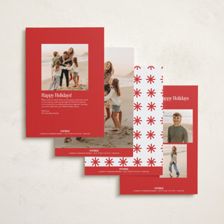 This is a snow petite holiday cards with standard by Angela Marzuki called holiday era printing on recycled smooth signature in petite