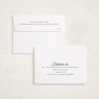 This is a icicle petite holiday cards with standard by Kamala Nahas called classic merry triple printing on signature in petite