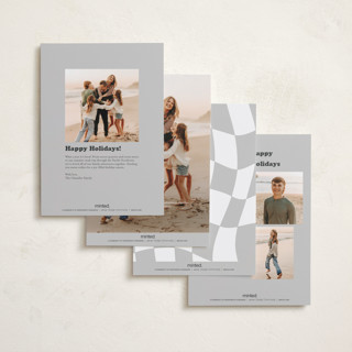 This is a snowflake petite holiday cards with standard by Jessie Steury called very bold printing on signature in petite