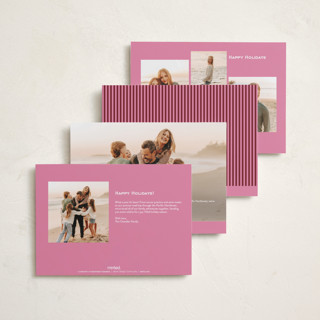 This is a gumdrop petite holiday cards with standard by Megan Davis called praline printing on recycled smooth signature in petite