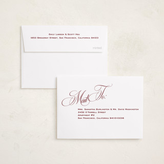 This is a gumdrop petite holiday cards with standard by Megan Davis called praline printing on recycled smooth signature in petite