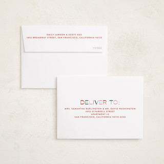 This is a holly petite holiday cards with standard by Annie Holmquist called big joy printing on signature in petite