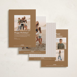 This is a vanilla petite holiday cards with standard by Claudia Orengo called photo album printing on recycled smooth signature in petite