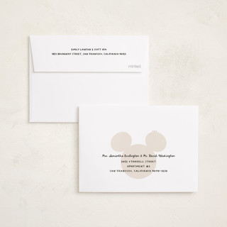 This is a candy apple petite holiday cards with standard by Kamala Nahas called disney mickey instantaneous printing on recycled smooth signature in petite