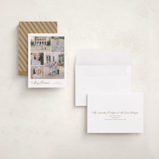 This is a candlelight petite holiday cards with standard by Carolyn MacLaren called formal five printing on signature in petite