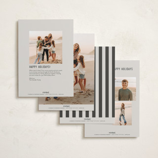 This is a fog petite holiday cards with standard by Brianne Larsen called modern collage printing on recycled smooth signature in petite