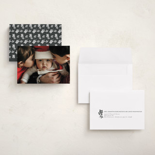 This is a ink petite holiday cards with standard by Deynaaz Daraei called allium printing on recycled smooth signature in petite