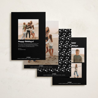 This is a snowy night petite holiday cards with standard by Itsy Belle Studio called we tried. printing on recycled smooth signature in petite