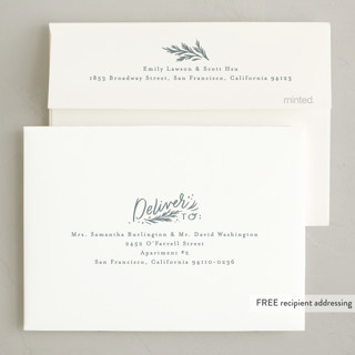 This is a slate petite holiday cards with standard by Alethea and Ruth called many times many ways printing on recycled smooth signature in petite