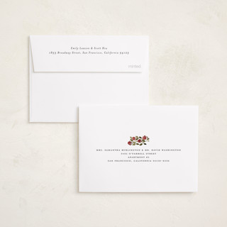 This is a putty petite holiday cards with standard by Meagan Christensen called abundance printing on signature in petite