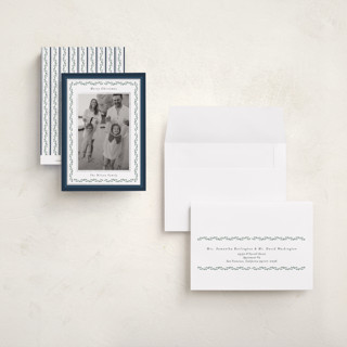 This is a winter berry petite holiday cards with standard by Susan Moyal called vintage vine printing on recycled smooth signature in petite