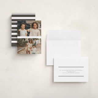 This is a cloud petite holiday cards with standard by Nicole Walsh called deux printing on recycled smooth signature in petite