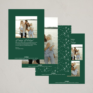 This is a elf shoes petite holiday cards with standard by Hudson meet Rose called a christmas miracle printing on recycled smooth signature in petite