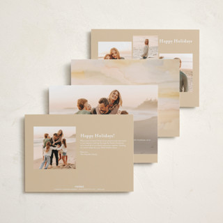 This is a sand petite holiday cards with standard by Christy Hy Lee called classically printing on recycled smooth signature in petite