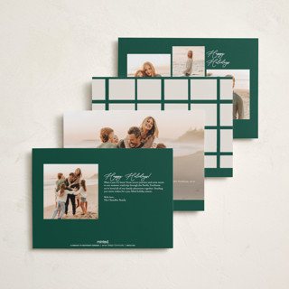 This is a gumdrop petite holiday cards with standard by Carrie ONeal called grandmas dishes printing on recycled smooth signature in petite