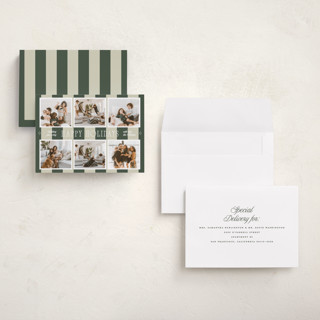 This is a spruce petite holiday cards with standard by Blustery August called apple cider printing on signature in petite