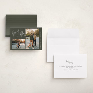 This is a pine petite holiday cards with standard by JoAnn Jinks called signature frames printing on recycled smooth signature in petite