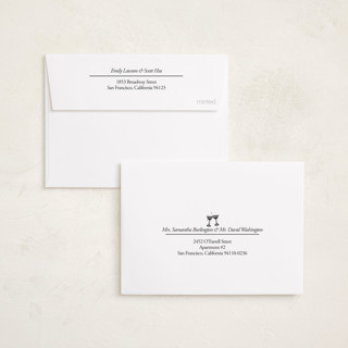 This is a silk petite holiday cards with standard by Anne Retter - SchoepfergeistArt called new minimal year printing on recycled smooth signature in petite