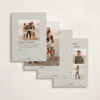 This is a cream petite holiday cards with standard by Anastasia Makarova called extra details printing on recycled smooth signature in petite