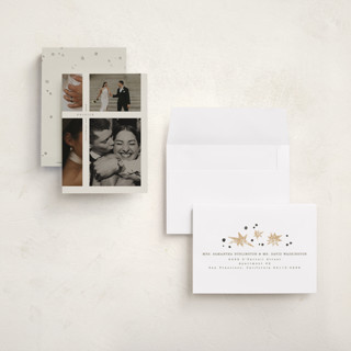 This is a cream petite holiday cards with standard by Anastasia Makarova called extra details printing on recycled smooth signature in petite