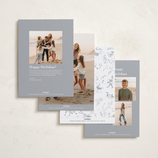 This is a ash petite holiday cards with standard by Teju Reval called 12 days of christmas toile printing on recycled smooth signature in petite