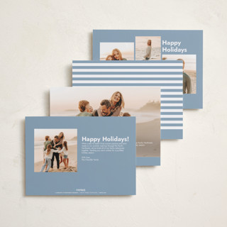 This is a lake petite holiday cards with standard by Annie Shapiro called primrose printing on recycled smooth signature in petite
