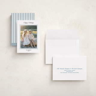 This is a sky petite holiday cards with standard by Annie Shapiro called heath printing on signature in petite