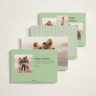 This is a sage petite holiday cards with standard by Alicia Schultz called soft ambience printing on signature in petite