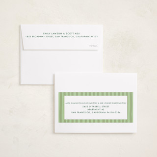 This is a sage petite holiday cards with standard by Alicia Schultz called soft ambience printing on signature in petite