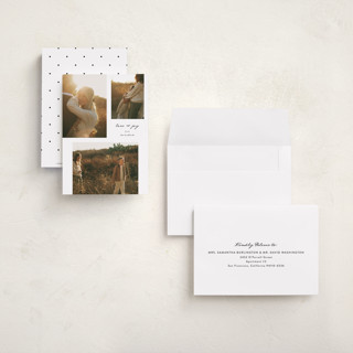 This is a snowflake petite holiday cards with standard by Simona Camp called peaceful printing on recycled smooth signature in petite