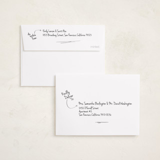 This is a snow petite holiday cards with standard by Kennedi Shaw called update printing on recycled smooth signature in petite