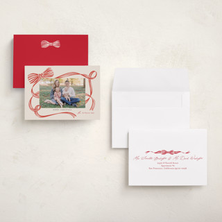 This is a holy berry petite holiday cards with standard by Carrie ONeal called neddy printing on recycled smooth signature in petite