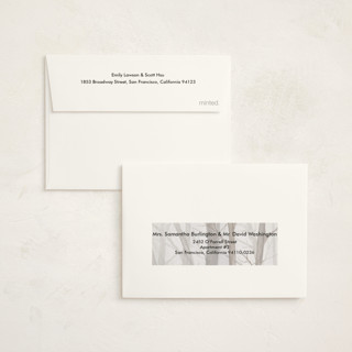 This is a winter petite holiday cards with standard by Karina Racz called silent night woods printing on signature in petite