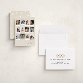 This is a pudding petite holiday cards with standard by Creo Study called snapshots printing on recycled smooth signature in petite