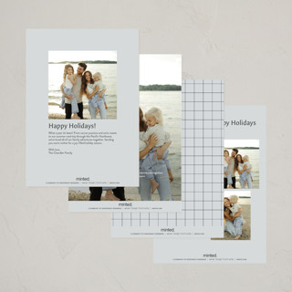 This is a fog petite holiday cards with standard by Sumak Studio called great ten printing on recycled smooth signature in petite