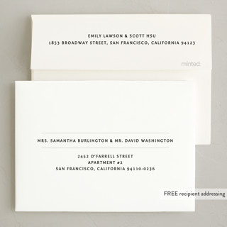 This is a fog petite holiday cards with standard by Sumak Studio called great ten printing on recycled smooth signature in petite
