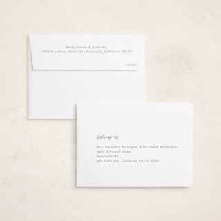 This is a slate petite holiday cards with standard by Stacey Meacham called minimalist border printing on recycled smooth signature in petite