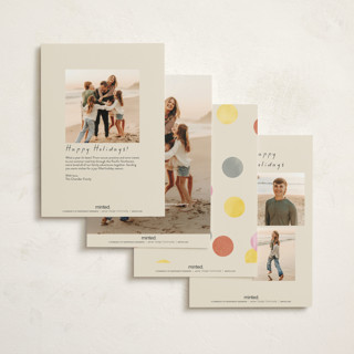 This is a party petite holiday cards with standard by Pixel and Hank called new year stars printing on signature in petite