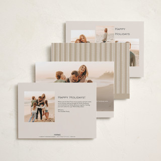 This is a eggnog petite holiday cards with standard by Amy Kross called sealed printing on signature in petite