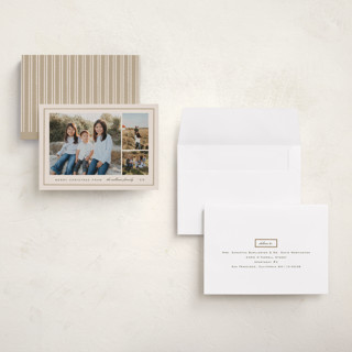 This is a eggnog petite holiday cards with standard by Amy Kross called sealed printing on signature in petite