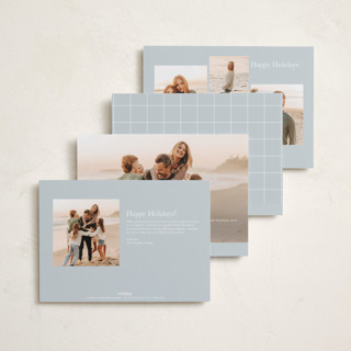 This is a ice petite holiday cards with standard by Owl and Toad called cheers to new printing on recycled smooth signature in petite