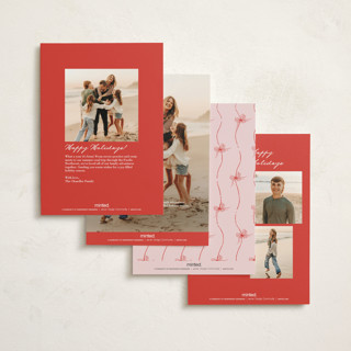 This is a rose petite holiday cards with standard by Jelena Vuletic called skatelle printing on signature in petite