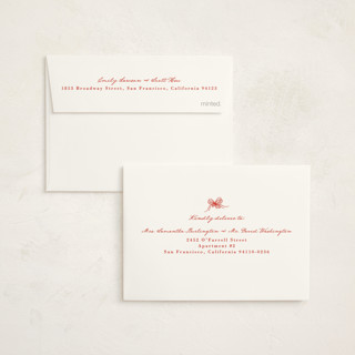 This is a rose petite holiday cards with standard by Jelena Vuletic called skatelle printing on signature in petite