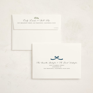 This is a winter foil pressed holiday cards with foil pressed by Susan Moyal called christmas bow printing on signature in standard